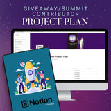 Notion - Giveaway/ Summit Contributor Funnel Project Template